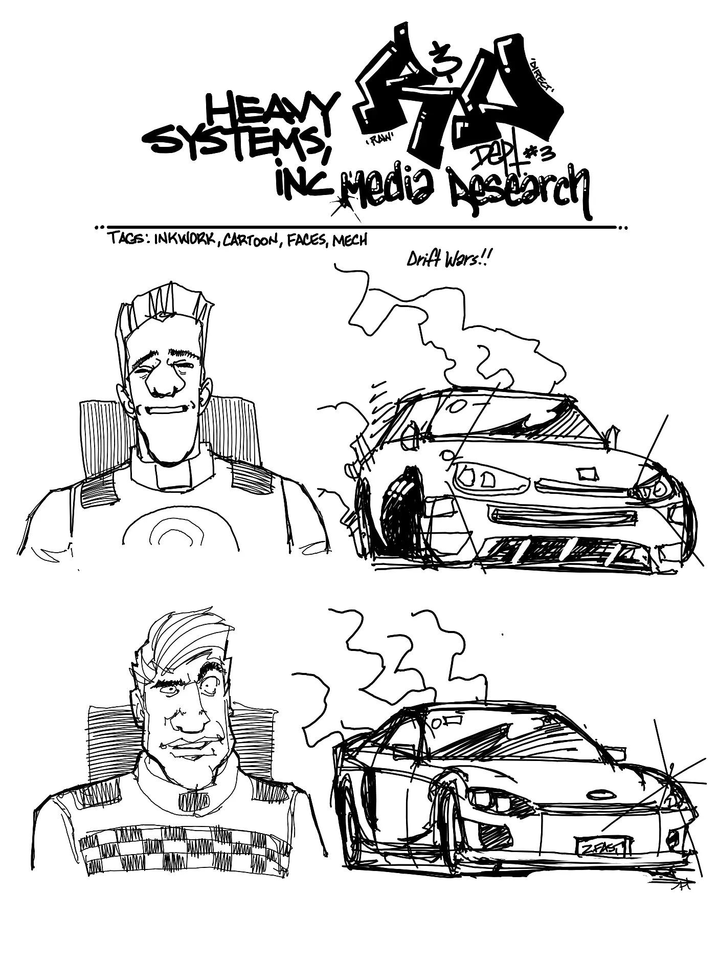 Aspire To Tires, handwritten page 1