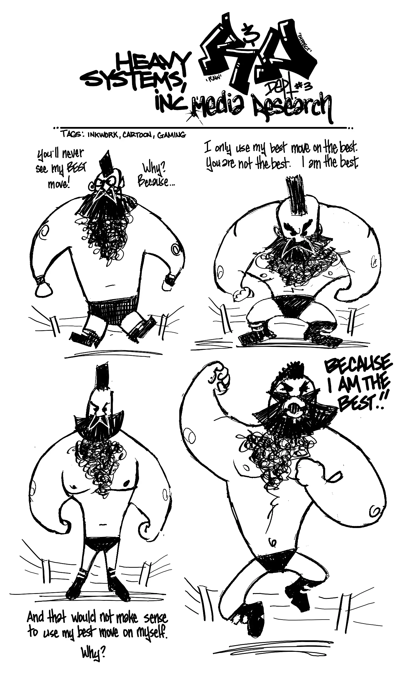 Zang-Goof, first handwritten page